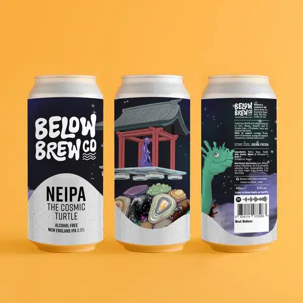 Below Brew - The Cosmic Turtle NEIPA sans alcool 0.5% – Image 1