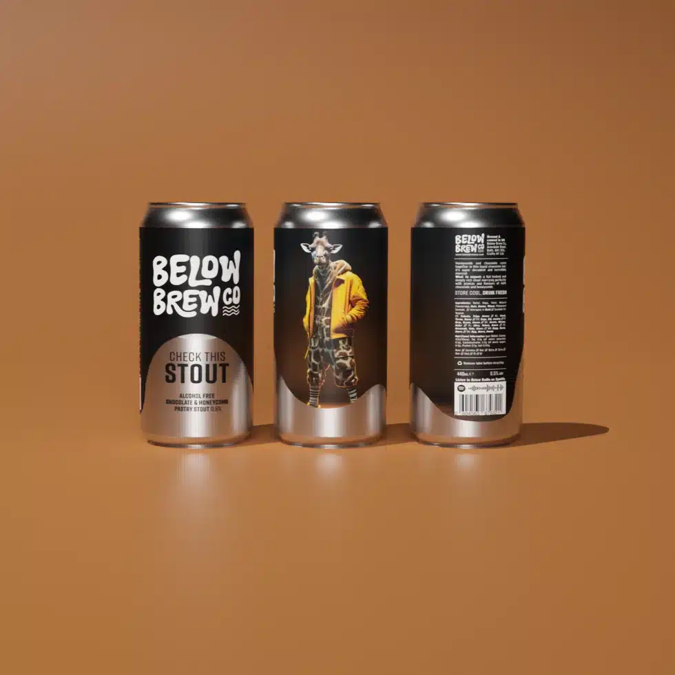 Below Brew - Check This Stout sans alcool 0.5% – Image 1
